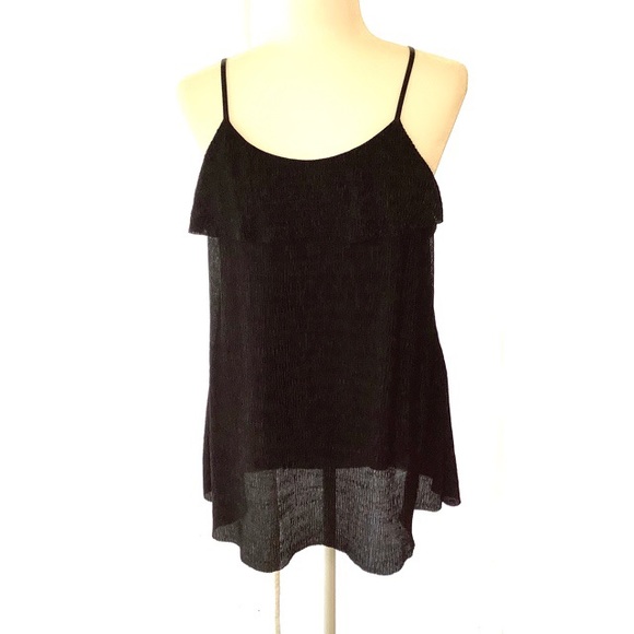 ICHI Textured Ruffle Tank - Picture 3 of 6